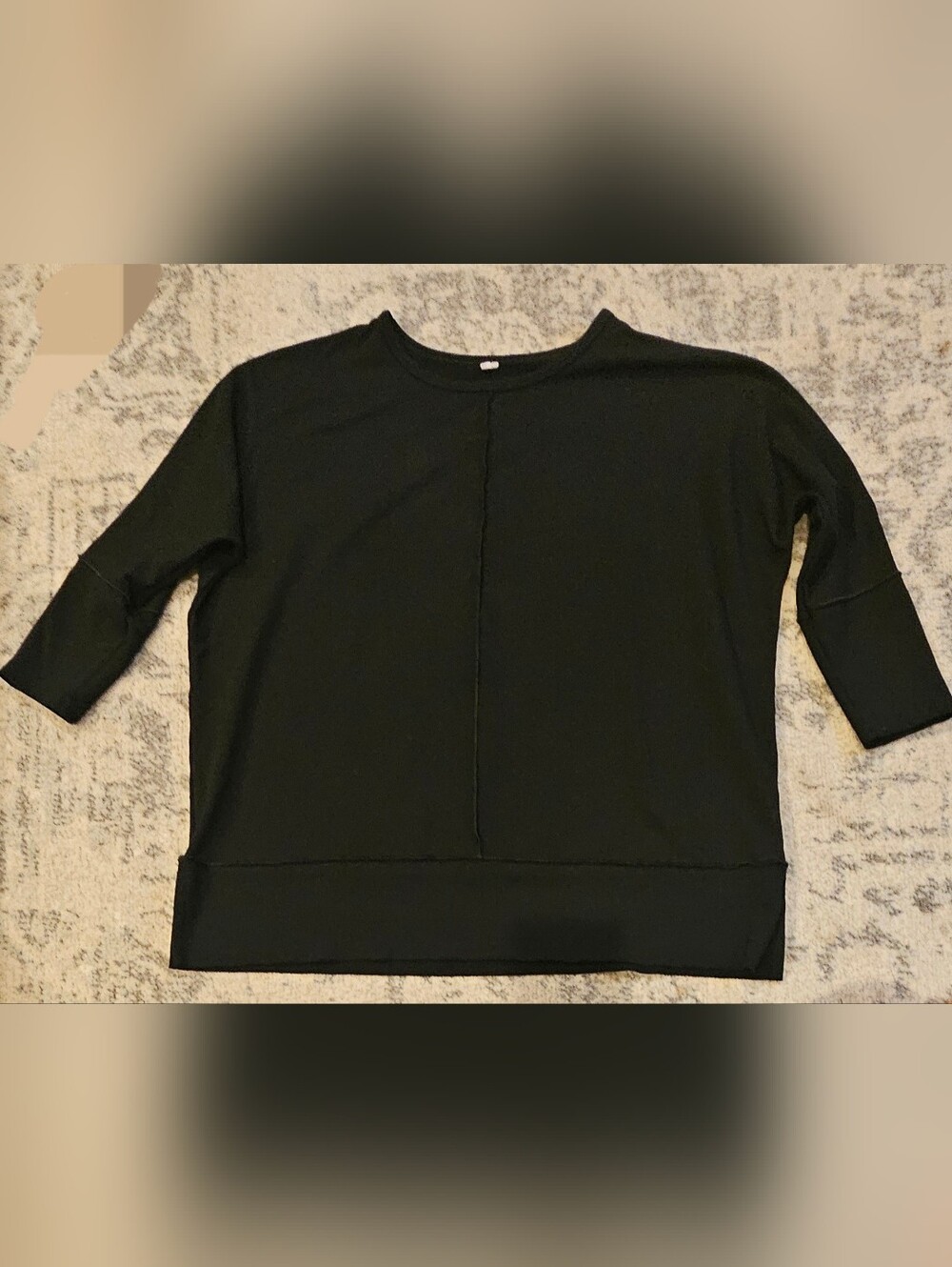 SPANX Black Boxy Ponte Knit Pullover